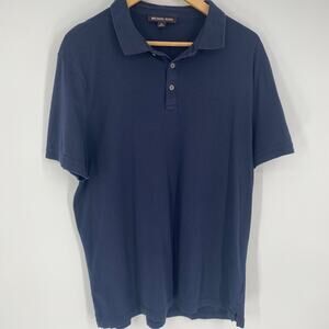 Michael Kors Polo Men’s XL Navy Cotton Classic Traditional Office Casual